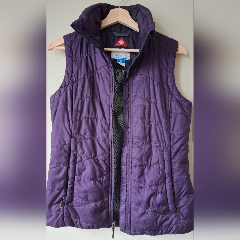 Columbia Purple Quilted Puffer Vest - XS